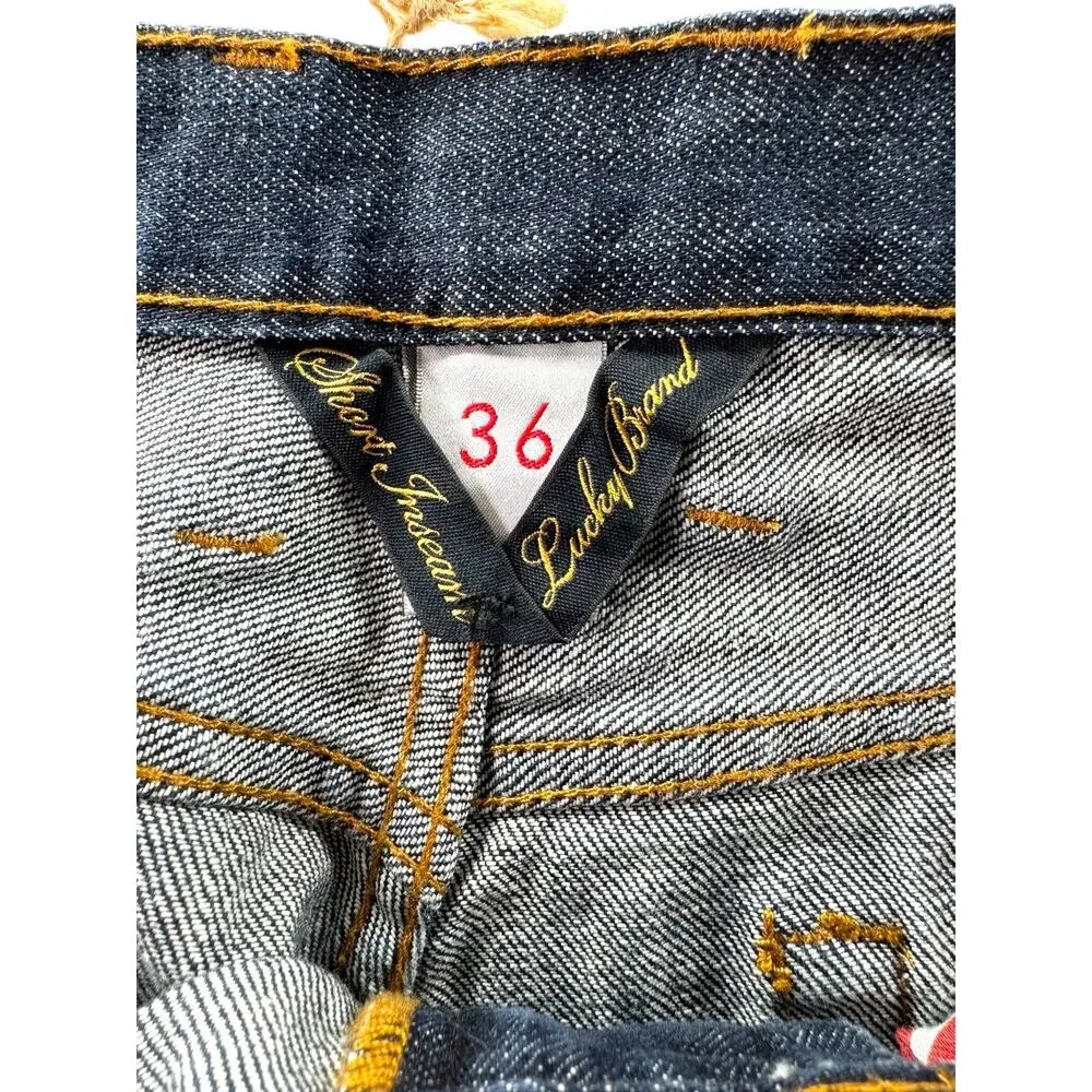 Lucky Brand 181 Relaxed Straight Mens Jeans Size 36 Short Dark Wash NWT